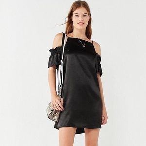 NEW W/ TAGS Urban Outfitters Satin Black Dress